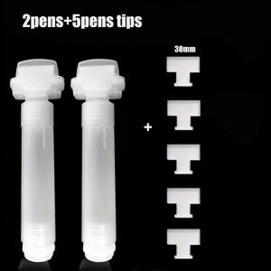 3/5/8/10/15/30mm Plastic Empty Pen Holder Set Can Refilled with Ink Repeatedly Painting Graffiti Paint Pen Replaceable Pen Tip