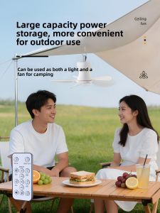 DIAOHAINI | Ultra-bright Portable Rechargeable Camping Lantern with Remote and Fan