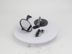 Universal straight pole round mirror motorcycle rearview mirror all aluminum CNC reversing mirror modification