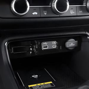 Ốp Dán Viền Cổng USB Điều Khiển Trung Tâm ABS Cho Honda CR-V Thế Hệ Thứ 6 2023-2025 Phụ Kiện Trang Trí Nội Thất Xe Hơi Dành Cho Các Mẫu Xe Hybrid