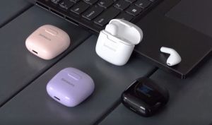 Sensaura ชุดหูฟัง5.3หูฟังบลูทูธเบสในหูขนาดเล็กรุ่น TWS ตัดเสียงรบกวนหูฟังสเตอริโอ3มิติพร้อมไมโครโฟนสำหรับ iPhone 14 Xiaomi Vivo Oppo