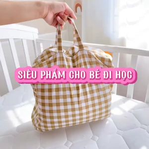 Túi nệm Katina House cho bé đi học tencel 60s mát mịn xịn sò phù hợp mầm non tiểu học
