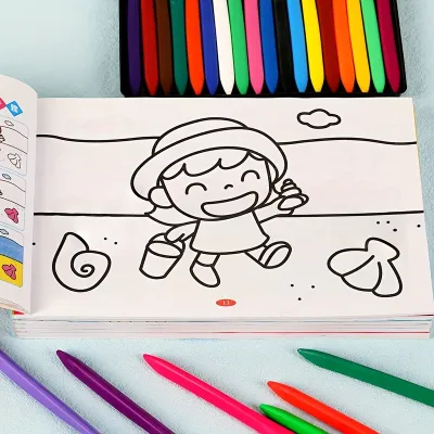 Kids Coloring Book - Doodle Drawing bookBirthday&Holiday GiftEntry Level Drawing & Painting Book for Children Chinese Version