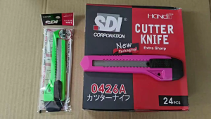 SDI Big Cutter Knife 0426A / Student Knife Pisau Pemotong Office / Pemotong Gunting - 24pcs/box