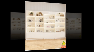 TỦ TRƯNG BÀY SẢN PHẨM GỖ MDF CAO CẤP MẪU TTB510 - NỘI THẤT LẮP RÁP VIENDONGADV
