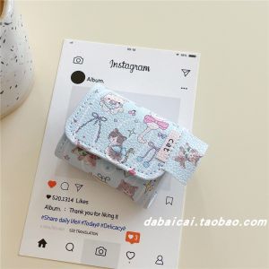 Leather Butterfly Knot Cat Friendly Airpods pro 2 Case Womens Style Wireless Bluetooth Earphone Protector Soft Cute Design