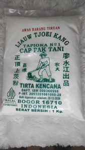Tepung Tapioka Cap Tani Liauw Tjoei Kang 1000g /1kg
