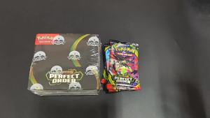 Bandai | Pokemon Mega Evolution PERFECT ORDER Series Booster Box Bundle Rare Holo Trading Cards Collectible Set for Pokemon TCG Players