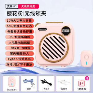 Wireless Lapel Microphone Amplifier Teacher Special Bluetooth Microphone Teacher Class Speaker Can Record Sound Digital Audio Device