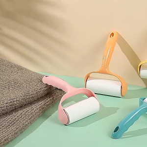 Roll Pembersih Debu Dengan Pegangan Sticky Roll Bulu Kucing Hewan Lint Roller Dust Remover