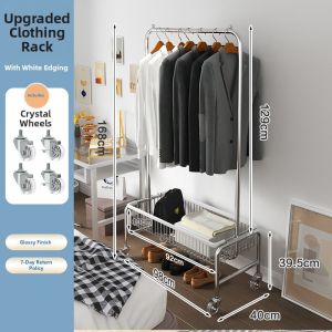 Moveable Clothing Rack for Display and Storage