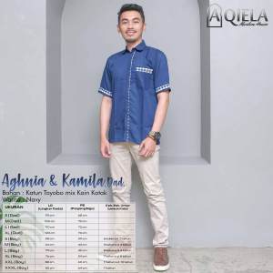KEMEJA COUPLE PRIA ATASAN PASANGAN SET KELUARGA AYAH ANAK JUMBO - Kamila Aghnia Aqiela Muslim House