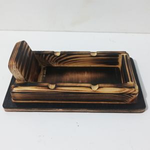 Asbak Kayu Lucu Ashtray Jati Belanda Unik