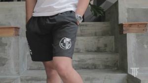 Moral Flat-Man Short-Celana Pendek-Skull Bones-Celana Hitam - Kolor hitam Smile