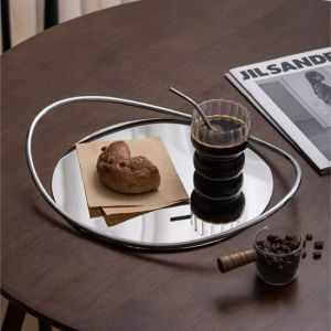 Đĩa Đựng Đồ Bằng Thép Không Gỉ Cao Cấp Hiện Đại Đĩa Đựng Hương Liệu Gỗ Scandinavia Sáng Tạo Đĩa Đựng Đồ Trang Trí