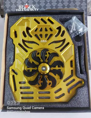 Black diamond cnc radiator universal for yamaha nmax v2 nmax v3 arox v3 and hond pcx160 adv150 adv160