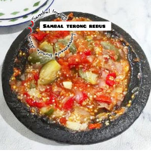 sambal terong rebus