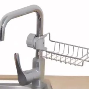 Giá Treo Vòi Đựng Đồ Tiện lợi Bằng INOX Để Đồ Giẻ Rửa Chén Bát ráo nước