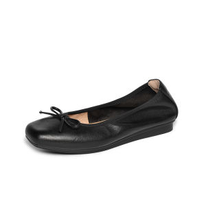 Reemoor | Pointed Toe Ballet Flats Leather  Womens Shoes