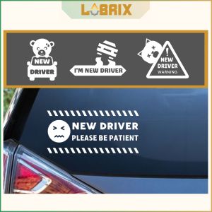 LUBRIX New Driver Car Sticker Car Funny Sticker Stiker Kereta Vinyl Sticker Oracal Waterproof Car Window Decal