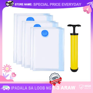 Transparent Moisture-proof Vacuum Storage Bags Anti-insects Home Storage Save Space Organizer for Blanket Pillows Clothes Bedding Travel Household Storage Supplies