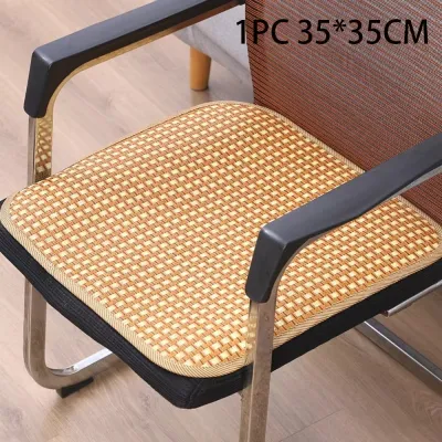 New Breathable Summer Cooling Seat Cushion Non-slip Thickening Cool Mat Car Seat Cushion Cooling Bamboo Chair Seat Mat