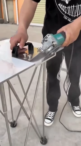 ขาตั้งเครื่องบดมุม ตัดมุมกระเบื้อง แบบพกพา สำหรับเครื่องมือลบมุมกรอบเจียรมุม สําหรับกระเบื้อง 45° การตัดลบมุม ที่วางเครื่องบดมุม ขายึดตัดพิเศษ ที่ยึดคงที่เจียรมุม ครื่องเจียรตั้งกระเบื้อง กําจัดฝุ่น มุมบดคงที่ผู้ถือเครื่องบดมุมกระเบื้อง