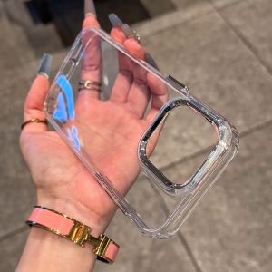 Ultra-Thin Transparent Silicone Phone Case for Apple 16Pro 15 14 13 12 XR Men Women New Model 15Plus Protection against Falls