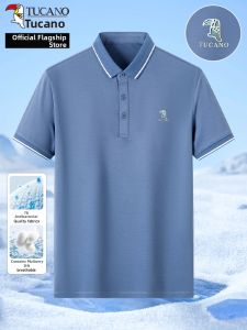 TUCANO | Mulberry Silk Mens Polo Shirt Thin Leisure
