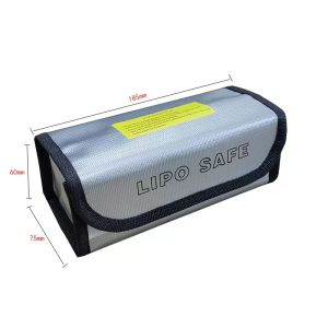 Fireproof Explosion-Proof Lipo Safety Bag for RC FPV Racing Drone Car Battery 185x75x60mm 215x115x155mm - RC Drone Accessory