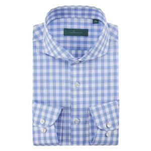 ANOS | Italian Style Windsor Collar Business Casual Light Blue Cotton Mens Shirt