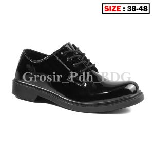 Sepatu Pdh Pria Dinas Security TNI Polri Satpam Kerja kantor tali Resleting Size 38-48