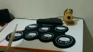 MEGA Drum Elektronik Perkusi Portabel Silicone Hand Roll Drum Digital Kit 7 Pads Folding USB Power