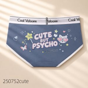 Vatoonn | Antibacterial Crotch Full Wrap Printed Ladies Mid Waist Underwear