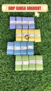 GRIP RAKET KARET BULUTANGKIS KS300 WARNA GRADIENT RAINBOW ORIGINAL ANTI SLIP ANTI LICIN