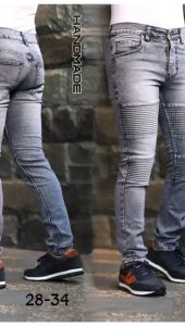 Celana Jeans Bikers Riders Polos Panjang Jins Biker Skinny Slimfit Warna Blackjazz