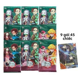 Bandai | Thẻ Bài Flash Demon Slayer - Mugen Train SSP Siêu Hiếm Bộ Sưu Tập Nhân Vật Tanjirou Kamado & Nezuko Dành Cho Người Chơi Từ 14 Tuổi Trở Lên