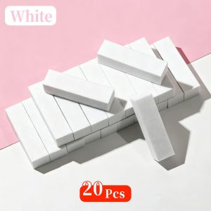 DUTRIEUX | 1/20Pcs 4 In 1 Professional Nail File and Buffer Block Manicure Pedicure Tool White Foam Buffer for Shaping and Polishing