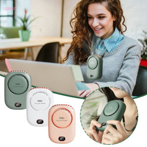 【Malaysian stock】⚡ Portable Mini Hanging Neck Fan Outdoor Waist Fan Bladeless USB Fan Long Standby 3 Speed Adjustable 便携式小风扇