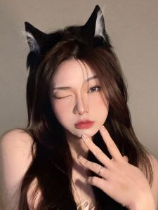 Phụ Kiện Tóc Tai Mèo Dễ Thương Bằng Vải Nhung Halloween Trang Phục Tai Thỏ Giáng Sinh Kẹp Tóc Lolita Phụ Kiện Tóc Cho Nữ