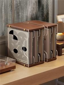 MENGBINFEN | Display and Storage Rack CD & Vinyl Record Holder