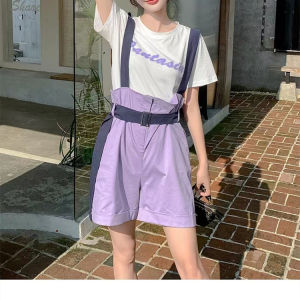 Quần Short Lưng Cao Thường Ngày Phong Cách Cổ Điển Mùa Hè Mới Cạp Cao Thon Gọn Cỡ Nhỏ Ngọt Ngào Giảm Tuổi Tác Quần Áo Bảo Hộ Lao Động