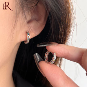 Frascati New Design Girls Colorful Dopamine Gold Color Metal Hoop Earrings Fashion Jewelry Accessories For Women