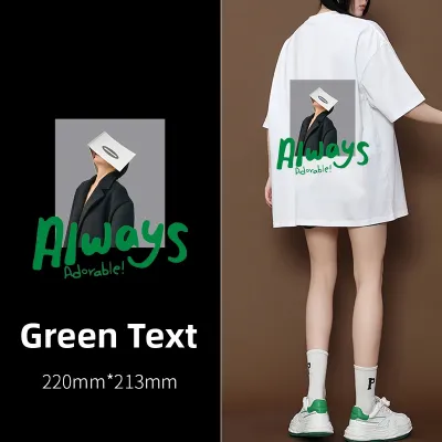 Heat Transfer Vinyl Iron on Decal Clothing Embroidery Pattern Patch T Shirt DIY Sewing Accessories Fabric Sticker
