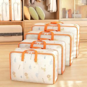 Túi Đựng Chăn Mền Nhựa Gấp Gọn Có Khóa Kéo Chất Liệu PVC Chống Thấm Nước Tiện Dụng Để Cất Giữ Đồ Dùng Trong Tủ Quần Áo Thích Hợp Cho Việc Di Chuyển Đựng Chăn Ga Gối Đệm Và Quần Áo.