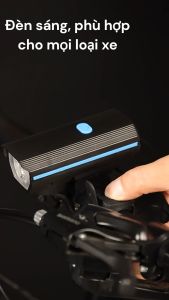 Đèn Xe Đạp Thể Thao Có Còi Pin Sạc USb Chống Nước - CY858