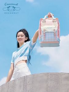 Cinnamoroll Doughnut Waterproof Backpack Large Capacity Fashion Cute School Backpack For Women Laptop Bagpack