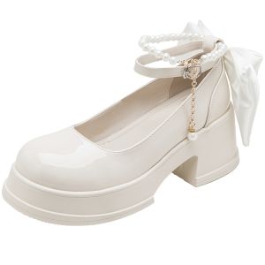 Agsdon | High Heel Chunky Mary Jane Single Shoes