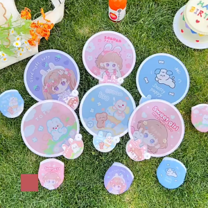 Foldable Hand Fan Cute Cartoon Kid Child Student Gift Handheld Fan Kipas Lipat Kartun Comel Kanak-Kanak