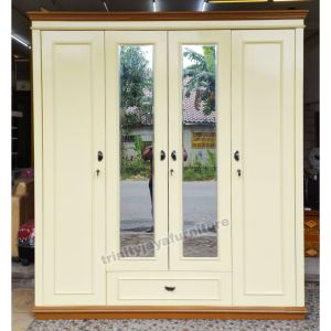 Lemari Pakaian 4 Pintu Duco Blokteak/trinityjayafurniture